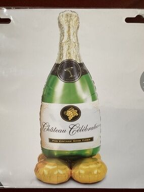 Anagram AirLoonz champagne bottle balloon New 60 inches tall